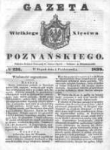 Gazeta Wielkiego Xięstwa Poznańskiego 1839.10.04 Nr232