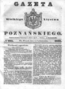 Gazeta Wielkiego Xięstwa Poznańskiego 1839.10.08 Nr235