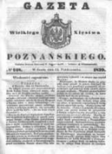 Gazeta Wielkiego Xięstwa Poznańskiego 1839.10.23 Nr248