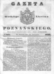 Gazeta Wielkiego Xięstwa Poznańskiego 1839.11.26 Nr277