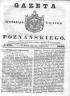 Gazeta Wielkiego Xięstwa Poznańskiego 1839.11.27 Nr278