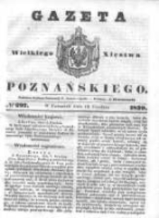 Gazeta Wielkiego Xięstwa Poznańskiego 1839.12.19 Nr297