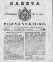 Gazeta Wielkiego Xięstwa Poznańskiego 1842.09.10 Nr211