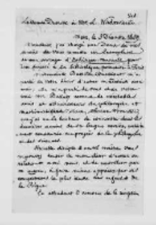 François Camille Antoine Durutte do Leonarda Niedźwieckiego. Listy z lat 1859-1880