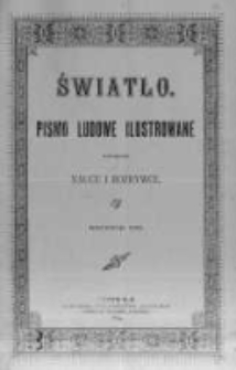 Światło. Pismo Ludowe Ilustrowane Poświęcone Nauce i Rozrywce. 1894 R.8 nr1