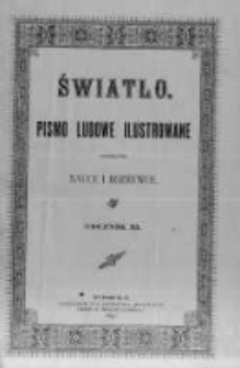 Światło. Pismo z Obrazkami dla Katolickich Rodzin Polskich. 1897 R.11 nr1