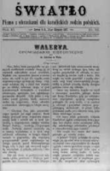 Światło. Pismo z Obrazkami dla Katolickich Rodzin Polskich. 1897 R.11 nr33