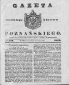 Gazeta Wielkiego Xięstwa Poznańskiego 1842.11.29 Nr279