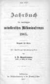 Jahrbuch der vereinigten nordostdeutschen Missionskonferenzen 1905