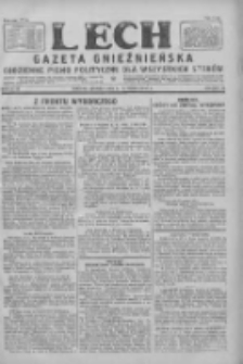 Lech. Gazeta Gnieźnieńska: codzienne pismo polityczne dla wszystkich stan&oacute;w 1928.01.24 R.30 Nr19
