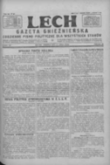 Lech.Gazeta Gnieźnieńska: codzienne pismo polityczne dla wszystkich stan&oacute;w 1928.07.22 R.30 Nr167
