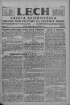 Lech.Gazeta Gnieźnieńska: codzienne pismo polityczne dla wszystkich stan&oacute;w 1927.08.19 R.29 Nr188