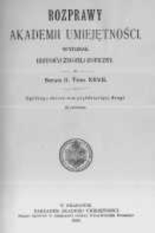 Rozprawy Akademii Umiejętności. Wydział Historyczno-Filozoficzny. Serya II. 1909. Tom 27