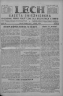 Lech.Gazeta Gnieźnieńska: codzienne pismo polityczne dla wszystkich stanów 1927.09.11 R.29 Nr208