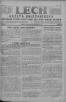 Lech.Gazeta Gnieźnieńska: codzienne pismo polityczne dla wszystkich stanów 1927.09.23 R.29 Nr218