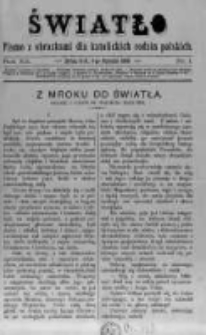 Światło. Pismo z Obrazkami dla Katolickich Rodzin Polskich. 1898 R.12 nr1