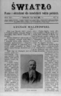 Światło. Pismo z Obrazkami dla Katolickich Rodzin Polskich. 1898 R.12 nr11