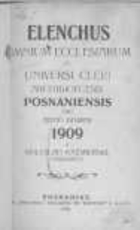 Elenchus Omnium Ecclesiarum et Universi Cleri Archidioecesis Posnaniensis pro Anno Domini 1909 a Boleslao Kaźmierski