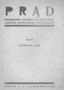 Prąd. Miesięcznik Związku Polskiej Inteligencji Katolickiej "Odrodzenie". 1930 R.17 nr6