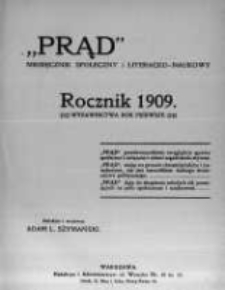 Prąd. Miesięcznik Społeczny i Literacko-Naukowy. 1909 R.1 nr1