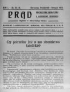 Prąd. Miesięcznik Społeczny i Literacko-Naukowy. 1909 R.1 nr10-11
