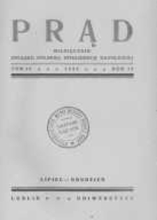 Prąd. Miesięcznik Związku Polskiej Inteligencji Katolickiej. 1932 R.19 nr7-8