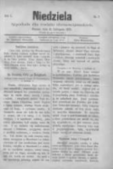Niedziela: tygodnik dla rodzin chrześcijańskich 1874.11.15 R.1 Nr7