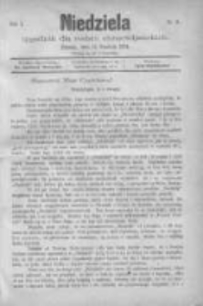 Niedziela: tygodnik dla rodzin chrześcijańskich 1874.12.13 R.1 Nr11