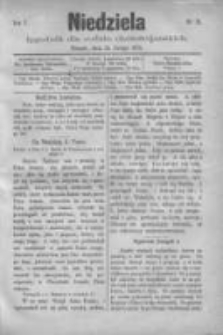 Niedziela: tygodnik dla rodzin chrześcijańskich 1875.02.21 R.1 Nr21