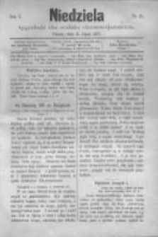Niedziela: tygodnik dla rodzin chrześcijańskich 1875.07.11 R.1 Nr41