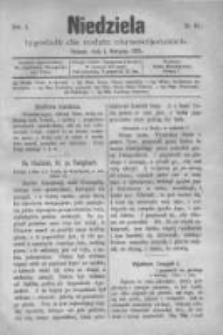 Niedziela: tygodnik dla rodzin chrześcijańskich 1875.08.01 R.1 Nr44