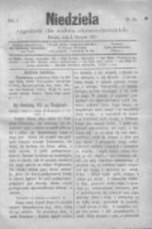 Niedziela: tygodnik dla rodzin chrześcijańskich 1875.08.08 R.1 Nr45