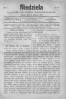 Niedziela: tygodnik dla rodzin chrześcijańskich 1875.08.22 R.1 Nr47