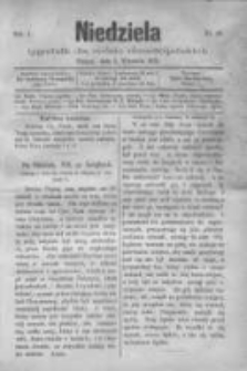 Niedziela: tygodnik dla rodzin chrześcijańskich 1875.09.05 R.1 Nr49