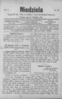Niedziela: tygodnik dla rodzin chrześcijańskich 1875.09.12 R.1 Nr50