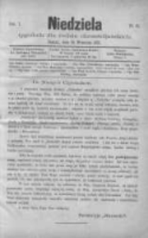 Niedziela: tygodnik dla rodzin chrześcijańskich 1875.09.19 R.1 Nr51