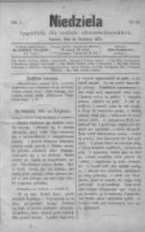 Niedziela: tygodnik dla rodzin chrześcijańskich 1875.09.26 R.1 Nr52