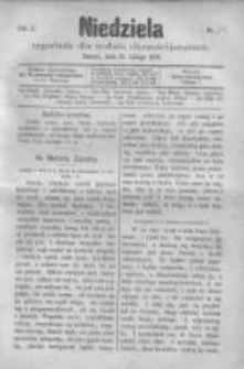 Niedziela: tygodnik dla rodzin chrześcijańskich 1876.02.27 R.2 Nr74