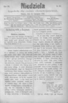 Niedziela: tygodnik dla rodzin chrześcijańskich 1876.11.12 R.3 Nr111