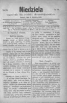 Niedziela: tygodnik dla rodzin chrześcijańskich 1876.12.03 R.9 Nr114