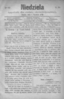 Niedziela: tygodnik dla rodzin chrześcijańskich 1877.01.07 R.3 Nr119