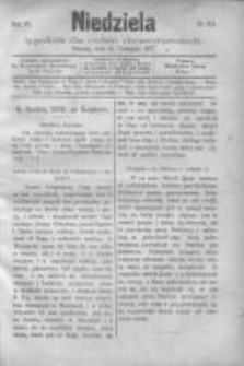 Niedziela: tygodnik dla rodzin chrześcijańskich 1877.11.18 R.4 Nr164
