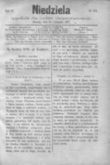 Niedziela: tygodnik dla rodzin chrześcijańskich 1877.11.18 R.4 Nr164