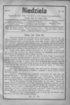 Niedziela: tygodnik dla rodzin chrześcijańskich 1878.02.17 R.4 Nr177