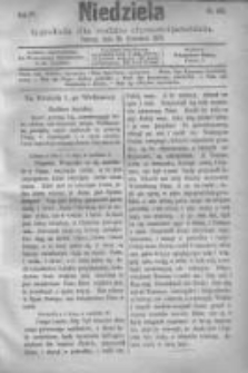 Niedziela: tygodnik dla rodzin chrześcijańskich 1878.04.28 R.4 Nr187