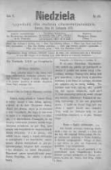 Niedziela: tygodnik dla rodzin chrześcijańskich 1878.11.10 R.5 Nr215