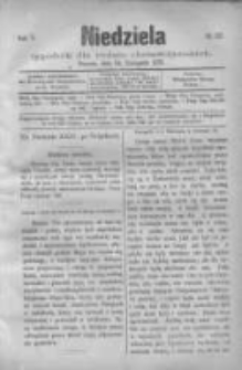 Niedziela: tygodnik dla rodzin chrześcijańskich 1878.11.24 R.5 Nr217