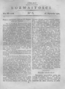 Rozmaitości. Pismo Dodatkowe do Gazety Lwowskiej. 1821 R.1 nr6