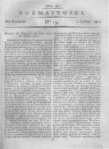 Rozmaitości. Pismo Dodatkowe do Gazety Lwowskiej. 1821 R.1 nr13