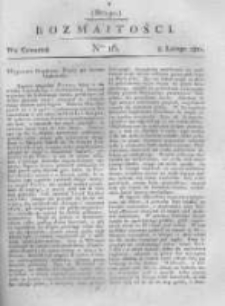 Rozmaitości. Pismo Dodatkowe do Gazety Lwowskiej. 1821 R.1 nr16
